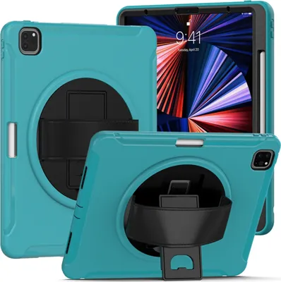 Zdjęcie produktu dla Etui na iPada Air5/Air4 10,9" z podstawką i uchwytem na rysik Turkusowy