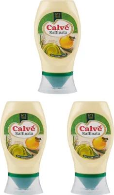 Produktbild von 3x Calve Calvè Mayonnaise Raffinata mayo Fritessoße Soße Sauce squeeze 225ml