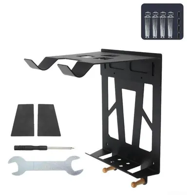 Produktbild von Platzsparender, an der Wand montierbarer Fahrradhalter aus Stahl