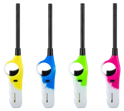 Zdjęcie produktu dla Zapalniczka gazowa - wielokrotnego napełniania - dostępna w wielu kolorach - 27 cm