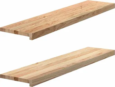 Obrázek produktu pro vidaXL Schodišťové stupně 2 ks. Neošetřené 110x30x2 cm masivní dubové dřevo