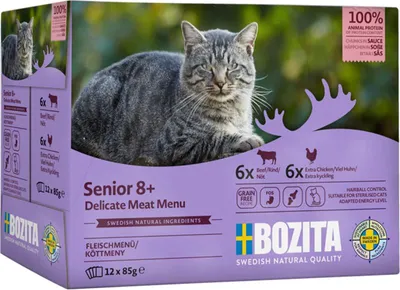 Produktbild von Bozita Cat Frischebeutel Senior 8+ Multibox 12x85g