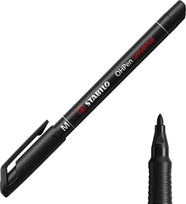 Productafbeelding van STABILO® OHPen, universeel, medium/843-46, zwart, 1 mm