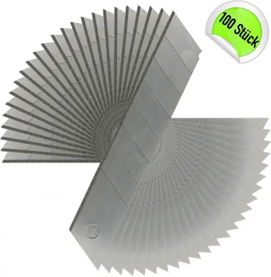 Produktbild von Cuttermesser Abbrechklingen Teppichmesserklingen Ersatzklingen 100 Stück 18mm