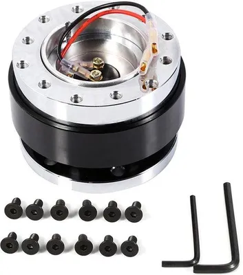 Produktbild von Lenkeradapter mit Schnellspanner und 6 Lochern schwarz