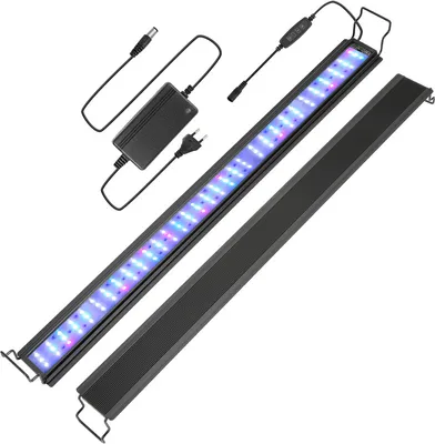 Produktbild von SWANEW 36W LED akvárium s časovačom Akvárium svetelný kryt RGB svetlo, 87-110cm