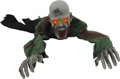 Produktbild von vidaXL Halloween krabbelnder Zombie Grün 112 x 25,5 x 21,5 cm