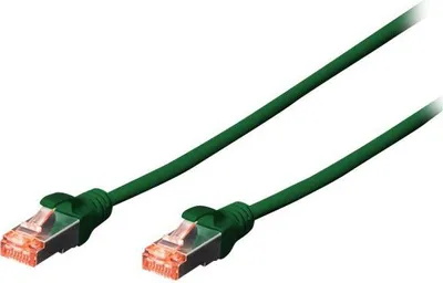 Produktbild von DIGITUS CAT 6 S/FTP Patchkabel, 5 Stück, 10m, grün