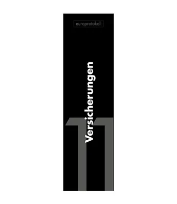 Produktbild von europrotokoll Rückenschild 'Versicherungen' für DIN A4 Ordner, beschriftetes Einsteckschild im Format 53 x 186 mm, passend für 8 cm Ordner
