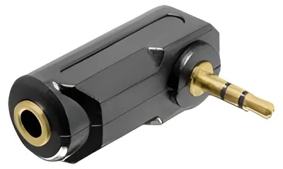 Immagine prodotto di DELOCK Adattatore jack 3,5 mm -> 3,5 mm Bu/St 90°
