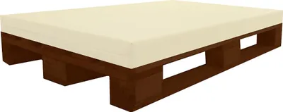 Produktbild von PALETTENKISSEN (120x80x12 cm (Weiß) MATRATZENKISSEN Mit Kunstleder flammhemmend MVSS 302 - UV stabilisiert SCHAUMSTOFF FÜR EUROPALETTE - RG40/60 FEST-