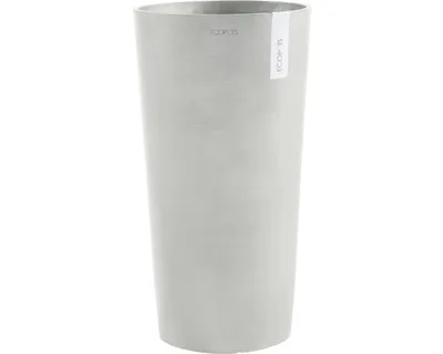 Obrázek produktu pro Výsadbová váza Ecopots Amsterdam plastová Ø 34 cm V 66 cm bílošedá