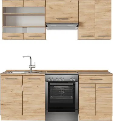 Obrázek produktu pro Kuchyňský kout Vicco Fame-Line Zlatý mocný dub 200 cm , PD Dub, Model 56729