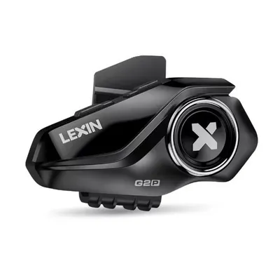 Zdjęcie produktu dla Zestaw komunikacyjny Lexin G2P do motocykli dla maksymalnie 6 motocyklistów, zestaw słuchawkowy do kasku z Bluetooth 5.0, zasięg 1000 m, G2P-1PC