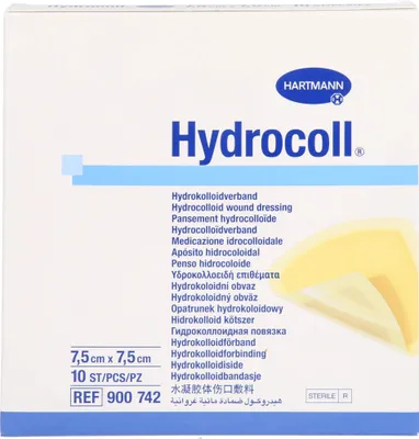 Obrázok produktu pre Hydrocoll obväz na rany 7,5x7,5 cm 10 ks