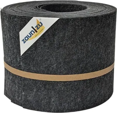 Produktbild von Doppelstab Sichtschutz zaun|zu Design-Vlies 10x Einzelstreifen 2,55m Zaunblende Schwarzgrau 10x 2,55m