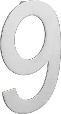 Image de Chiffre 9 à visser, inox, H.100mm - THIRARD