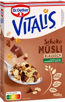 Produktbild von Dr. Oetker Vitalis Schoko Müsli klassisch 1,125kg