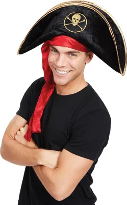 Produktbild von Bristol Novelty - Hut für Herren/Damen Uni - Party BN538 (Einheitsgröße) (Schwarz/Rot/Gold)