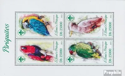 Produktbild von Briefmarken Sao Tome e Principe 2013 Mi 5281-5284 Kleinbogen (kompl. Ausgabe) postfrisch Papageien