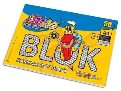 Immagine prodotto di Blocco da disegno A4, 80 g, 50 fogli - Alfa Pastello
