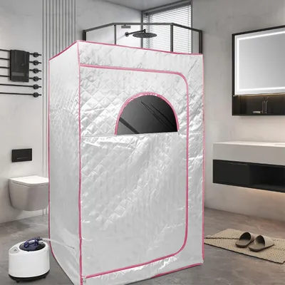 Produktbild von Dampfsauna Saunakabine Heimsauna für 2 Person Gewichtsverlust Therapie 1000w 2L Silber