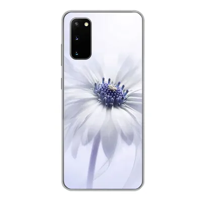 Produktbild von MuchoWow® Handyhülle Schutzhülle Hülle für Samsung Galaxy S20 Blume - Abstrakt - Weiß Silikon Softcase Handy Hülle - Bild