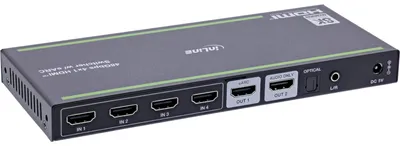 Produktbild von Inline HDMI Switch 4-Fach, HDMI 2.1, 8K@60Hz, 4K@120Hz, mit Fernbedienung