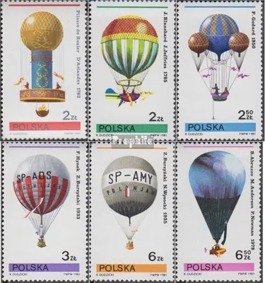 Produktbild von Briefmarken Polen 1981 Mi 2729-2734 (kompl.Ausg.) postfrisch Ballonmeisterschaften