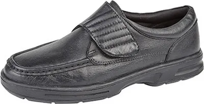 Produktbild von Scrimitar Herren Freizeitschuhe mit Klettverschluss DF1064 (42 EU) (Schwarz)
