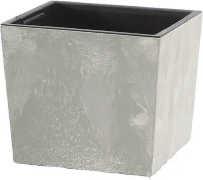 Produktbild von Blumentopf 2-in-1 - Pflanzen- und Kräutertopf in Betonoptik