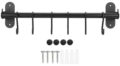 Produktbild von 40 cm 6 Haken Topfdeckel Aufhänger Wandmontage Aufbewahrungshalter Küchenutensilienregal Organizer