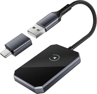 Produktbild von Auto-USB-Adapter - Draadloser Bluetooth-Adapter, Wandelt Kabelgebundenes in Draadlooses CarPlay, Geeignet für Autos ab 2015 & iOS 10+/Android 11+