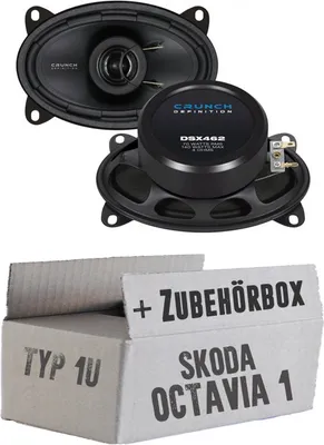 Produktbild von Crunch DSX462 - 4x6 Koax-System - Einbauset passend für Skoda Octavia 1 Kombi 1U Heck - justSOUND