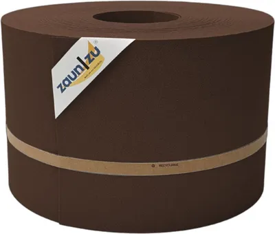 Produktbild von Sichtschutzstreifen zaun|zu PREMIUM 50m Rolle PP Zaunblende für Doppelstabzaun Braun, 50m
