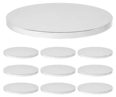 Produktbild von 10 Stück runde Tortenplatten aus Pappe für Mini-Kuchen und Desserts