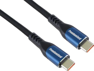 Zdjęcie produktu dla PremiumCord USB-C to USB-C 100W Braided 1,5 m Kabel USB