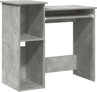 Obrázok produktu pre vidaXL Písací stôl s policami betón sivý 84x40x78 cm materiál na báze dreva