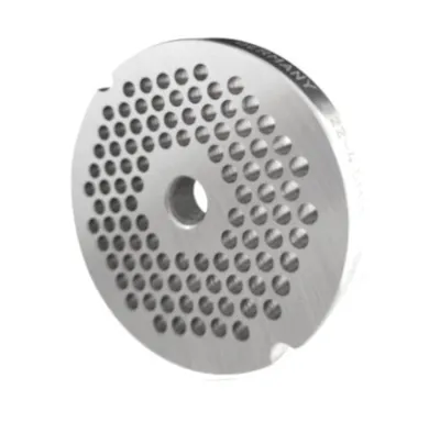 Produktbild von Fleischwolfscheibe, Lochscheibe aus Inox Stahl Gr. 22 mit 2 Nuten und 4,5 mm Bohrung von WOLFCUT