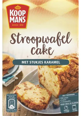 Obrázok produktu pre Zmes na pečenie Koopmans Stroopwafelcake 400 g - autentická chuť stroopwafel
