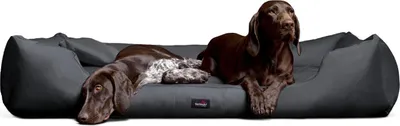 Produktbild von tierlando MORITZ KOMFORT Hundebett Hundesofa M - XXXL 90 110 130 160 185 cm - Größe: 130x100cm | Farbe: 02 Graphit