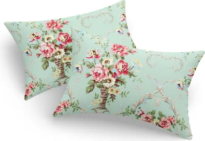 Produktbild von L'Essentiel Linge de Maison, Kissenbezug-Set (2 Stück), Alanur - Mint, 65 % BAUMWOLLE / 35 % POLYESTER, Minze, 50 x 70 cm