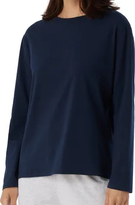 Produktbild von Schiesser Damen Langarmshirt Gr. 34  dunkelblau