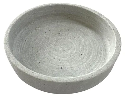 Produktbild von Dekoteller, Moderne Schale aus grauem Polyresin in Betonoptik Ø 11cm