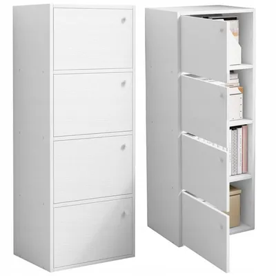 Produktbild von Geräumige Kommode in Weiß im skandinavischen Loft-Stil