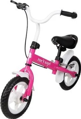 Immagine prodotto di Bici senza pedali per bambini 10" rosa, sedile regolabile, telaio in acciaio