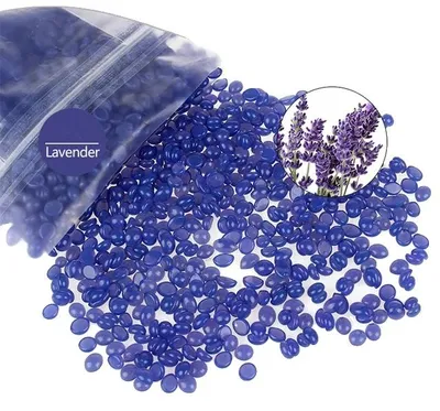 Immagine prodotto di Cera per l'epilazione, perle di cera dura, non richiede l'uso di strisce, profumo di lavanda, 500g
