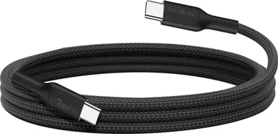 Produktbild von Belkin USB-C/USB-c Kabel 240W 2m geflochten, schwarz CAB025hq2MBK