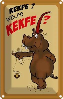 Produktbild von vianmo Blechschild 18x12 cm Kekse Kekfe Welfe Dekoration Spruch Zitat