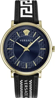 Produktbild von Versace Herren Uhr Armbanduhr V-Circle VE5A01821 Leder